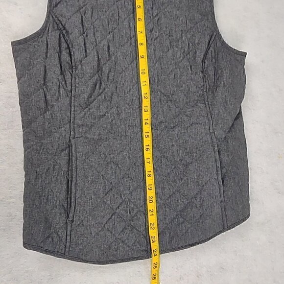 Van Heusen Women's Gray Quilted Vest Size Medium - Picture 5 of 8